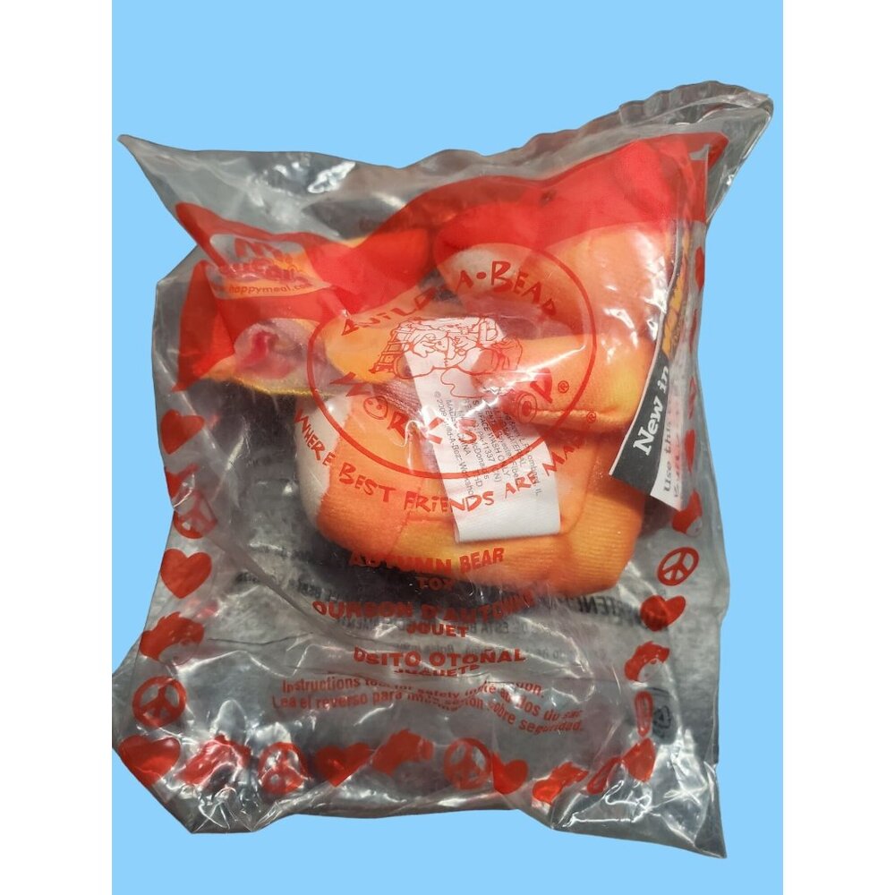 Build-A-Bear‎ Autumn Bear Toy In Original Packaging - McDonalds 2009 Collectible